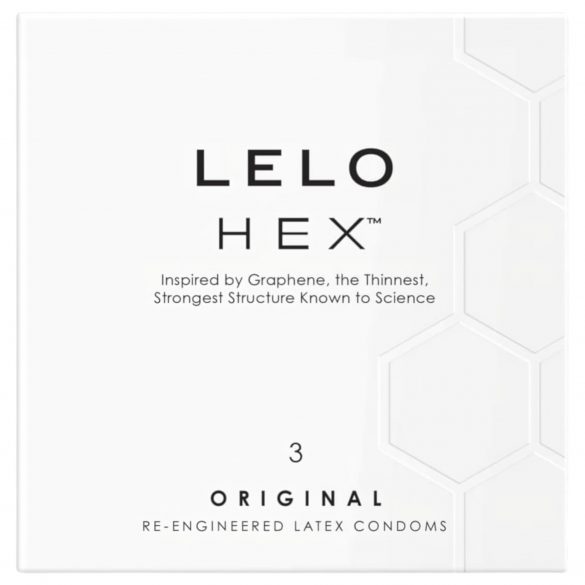 LELO Hex Original - prabangios kokybės prezervatyvai (3 vnt.) 