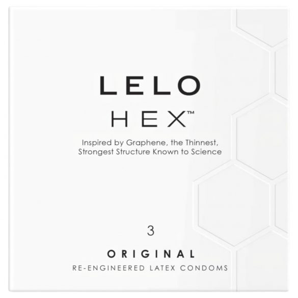 LELO Hex Original - prabangūs prezervatyvai (3 vnt.)