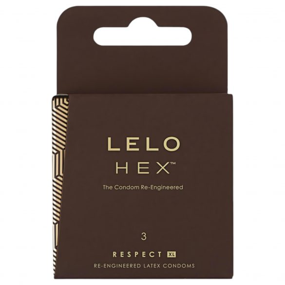 LELO Hex Respect XL - prabangus prezervatyvas (3vnt) 