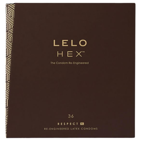 LELO Hex Respect XL - prabangūs prezervatyvai (36 vnt.) 