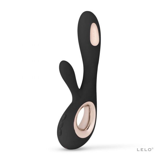 LELO Soraya Wave - akumuliatorinis, klitorioz nuleidžiamas vibratorius (juodas)