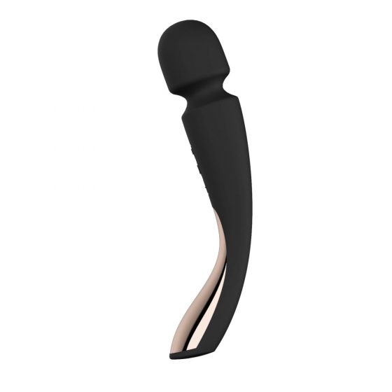 LELO Smart Wand 2 - vidutinio dydžio - įkraunamas masažuoklis vibratorius (juodas)