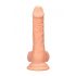 RealRock Tikroviškas Dildo su Sėklidėmis (17cm) - Natūrali Spalva 