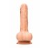 RealRock Dong 8 - realistiškas dildo su sėklidėmis (20cm) - natūralus 