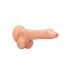 RealRock Dong 8 - realistiškas dildo su sėklidėmis (20cm) - natūralus 