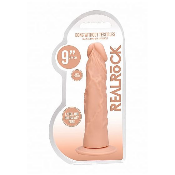 RealRock Dong 9 - tikroviškas dildo (23cm) - natūralus