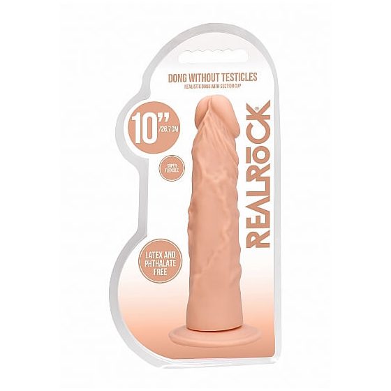 RealRock Dong 10 - natūrali išvaizda dildo (25cm) - natūralus