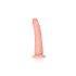 RealRock Slim - su tvirtinimo padu, realistinis dildo - 15,5 cm (natūralus) 