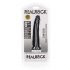 RealRock Slim - su tvirta siurbtuku, realistinis dildo - 15,5 cm (juodas) 