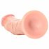 RealRock - realistiškas dildo su siurbtuku - 15,5 cm (natūralus) 