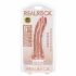 RealRock - realistiškas dildo su siurbtuku - 15,5 cm (natūralus) 