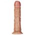 RealRock - vakuuminė natūralaus vaizdo dildo - 15,5cm (tamsus natūralus) 