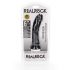 RealRock - realistiškas dildė su siurbtuku - 15,5cm (juodas) 