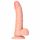 RealRock - realistiškas dildo su tvirtinamu pagrindu ir sėklidėmis - 15,5 cm (natūralus) 