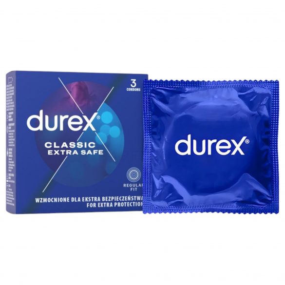 Durex papildomas saugumas - saugus prezervatyvas (3 vnt.) 