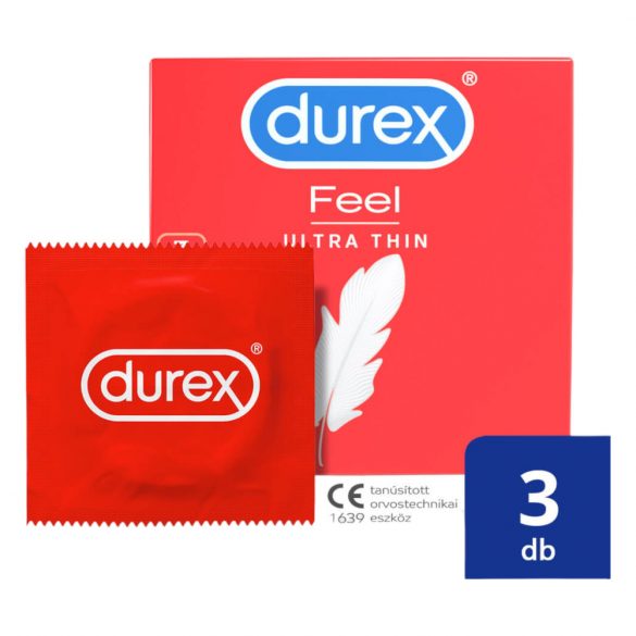 Durex Feel Ultra Thin - ultra realistiškas prezervatyvas (3vnt)
