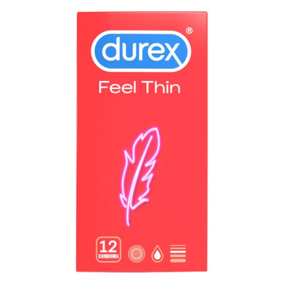 Durex Feel Thin - natūralus pojūtis prezervatyvai (12vnt) 