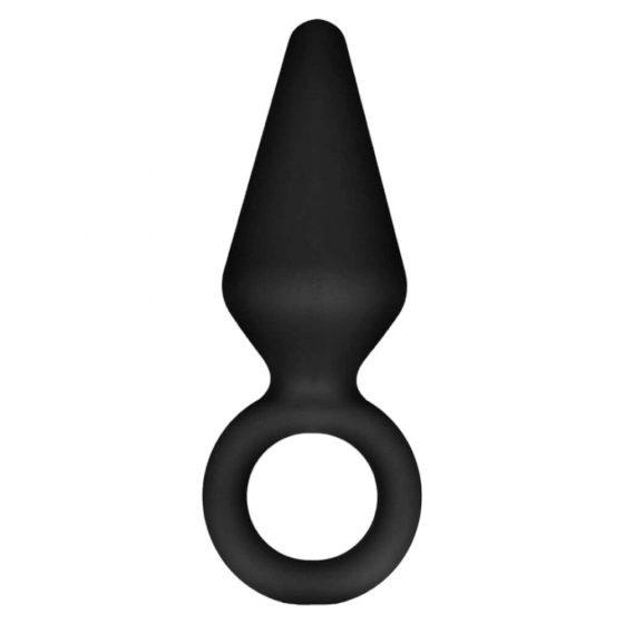 Analinės Nuotykių Platina S - analinis dildo (juodas) - mažas