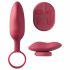 Platanomelón Mobi - Wireless Vibrator Set with Batteries - 2 Piece (Red) 