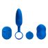 Platanomelón Mobi - wireless vibrator set with battery - 2 pieces (blue) 