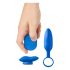 Platanomelón Mobi - wireless vibrator set with battery - 2 pieces (blue) 