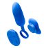 Platanomelón Mobi - wireless vibrator set with battery - 2 pieces (blue) 