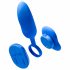 Platanomelón Mobi - wireless vibrator set with battery - 2 pieces (blue) 