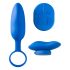 Platanomelón Mobi - wireless vibrator set with battery - 2 pieces (blue) 