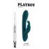 Playboy Rabbit - įkraunamas, atsparus vandeniui varpos su klitorio stimuliatoriumi vibratoriumi (turkio) 