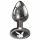 Playboy Tux - analinis dildo - mažas (sidabrinis) 