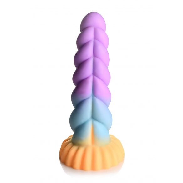 Creature Cocks Mystique - Vienaragio dildo - 21cm (violetinė-geltonas) 