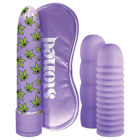 Stoner Bonga Bunga - vibratorių komplektas (4 dalių) - violetinė 