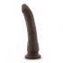 Dr. Skin 8,5 - prisitvirtinantis realistiškas dildo - rudas (20,5cm) 