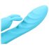 Loveline - įkraunamas, vandeniui atsparus vibruojantis triušio ausų klitorio stimuliatorius (mėlyna)