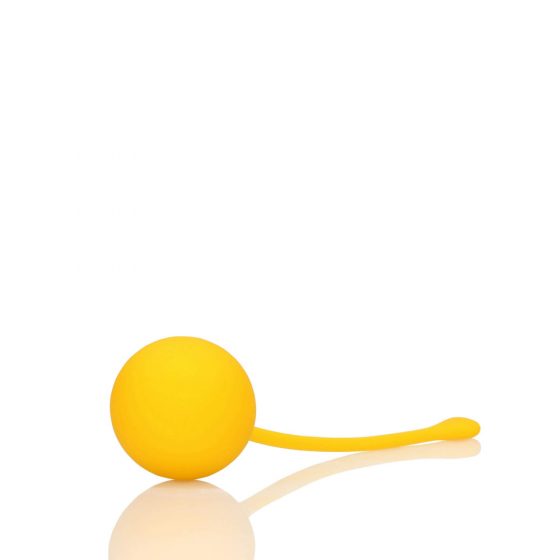 Loveline - silikoniniai Kėgelio kamuoliukai, 2 dalių rinkinys (geltonas)