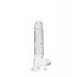 REALROCK - skaidrus realistiškas dildo - skaidrus (17cm) 