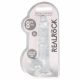 REALROCK - permatomas realistinis dildo - skaidrus (19cm) 