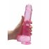 REALROCK - skaidrus tikroviškas dildo - rožinis (22cm) 