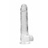 REALROCK - skaidrus tikroviškas dildo - visiškai skaidrus (22cm) 