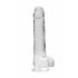 REALROCK - skaidrus tikroviškas dildo - visiškai skaidrus (22cm) 