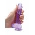 REALROCK - permatomas realistiškas dildo - violetinis (15cm) 