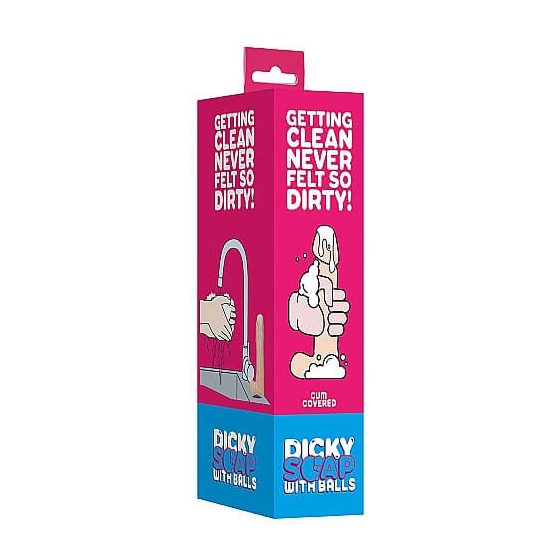 Dicky Cum – natūrali muilo stačioji su sėklidėmis (250g)
