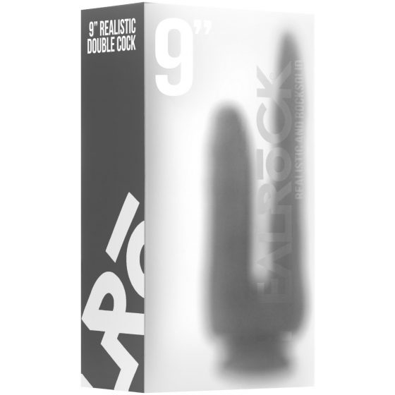 Realrock - realistiškas dvigubas dildo - 22cm (skaidrus)