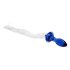 The product name translated from Hungarian to English without any advice and with HTML tags removed:<br />
Litvanian: Crystalino Tail - glass anal dildo whip (blue-white)