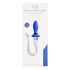 The product name translated from Hungarian to English without any advice and with HTML tags removed:<br />
Litvanian: Crystalino Tail - glass anal dildo whip (blue-white)