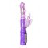 Easytoys - sukiojamasis ir stumdomasis vibratorius su drugelio klitorių masažuokliu (violetinis) 