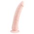 Easytoys - siurbtukas 100% silikoninis dildo (21cm) - natūrali spalva 