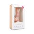 Easytoys - siurbtukas, su sėklidėmis dildo (15cm) - natūralios spalvos 