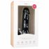 Easytoys - prisitvirtinantis dildo su sėklidėmis (17,5 cm) - juodas 