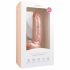 Easytoys - pritvirtinamas dildo su sėklidėmis (22,5 cm) - natūralus 